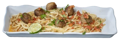 Meatball with spaghetti