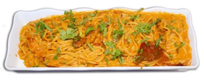 spaguetti con pollo