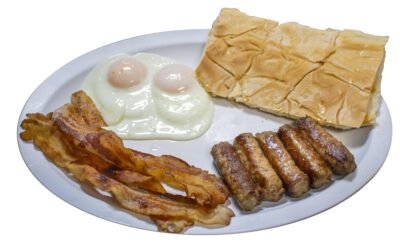 Desayuno-Americano-con-chorizo-y-bacon